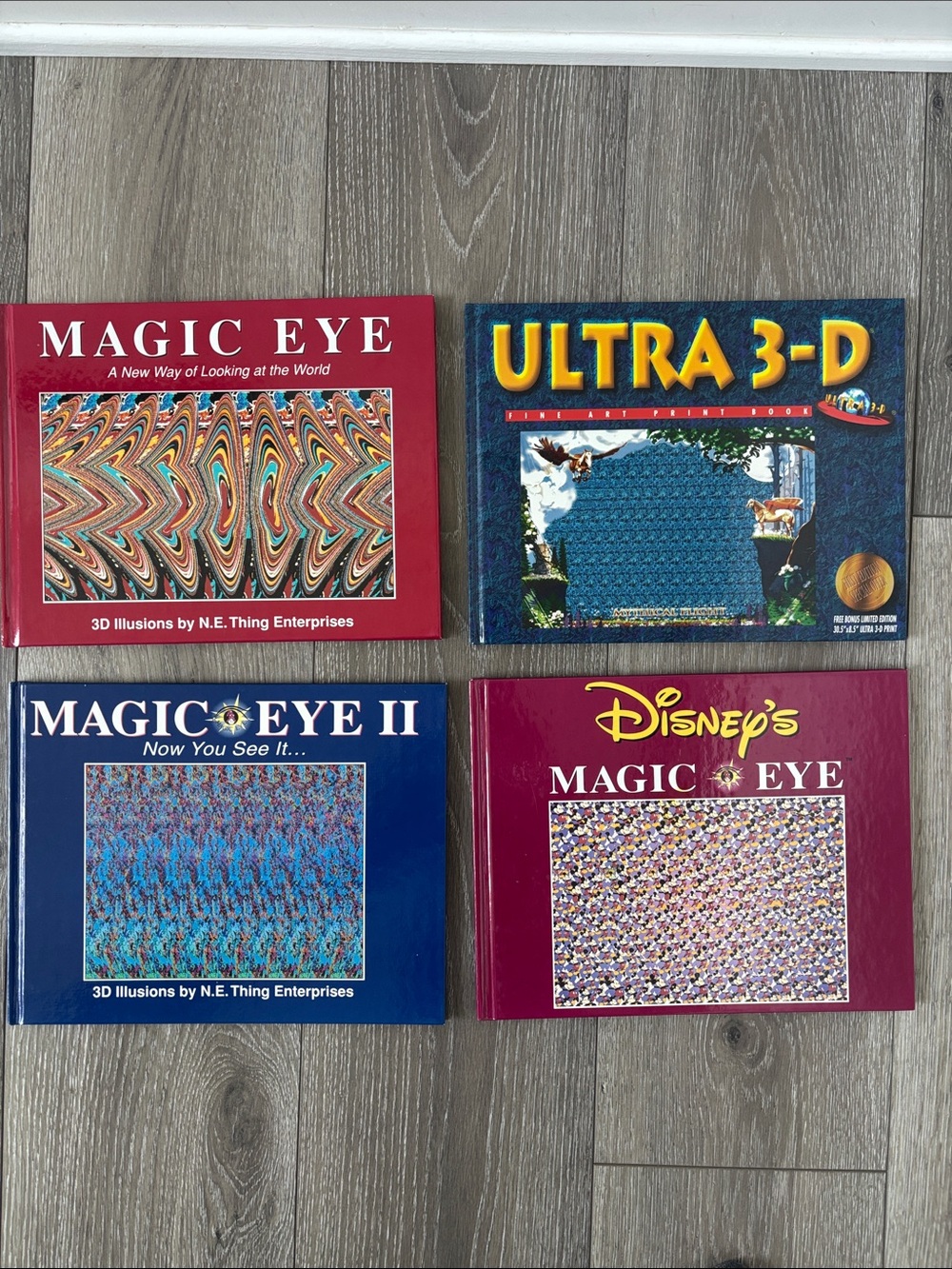 Magic Eye and Ultra 3-D Book Lot - Assorted 4 books